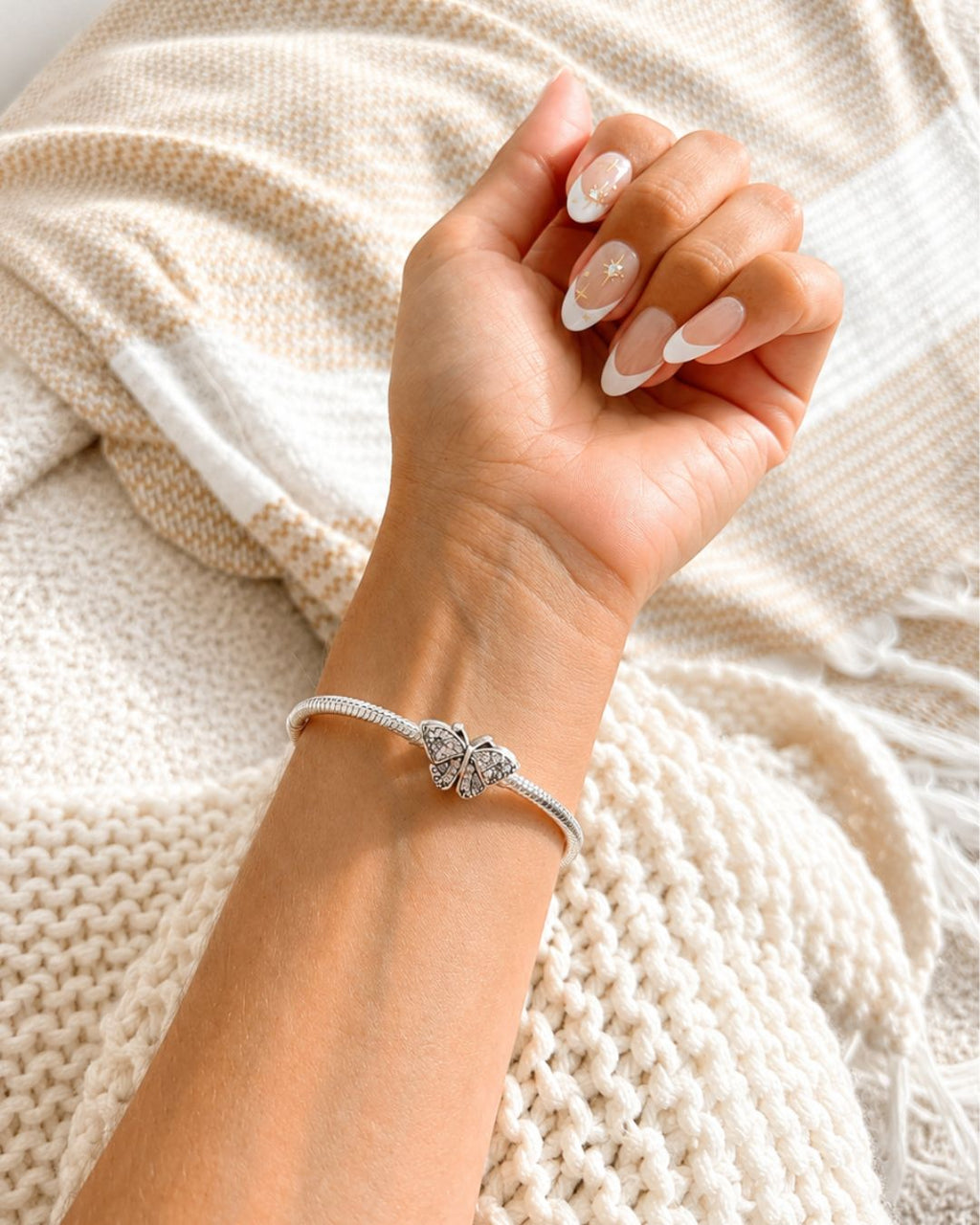 Lavender Butterfly Charm