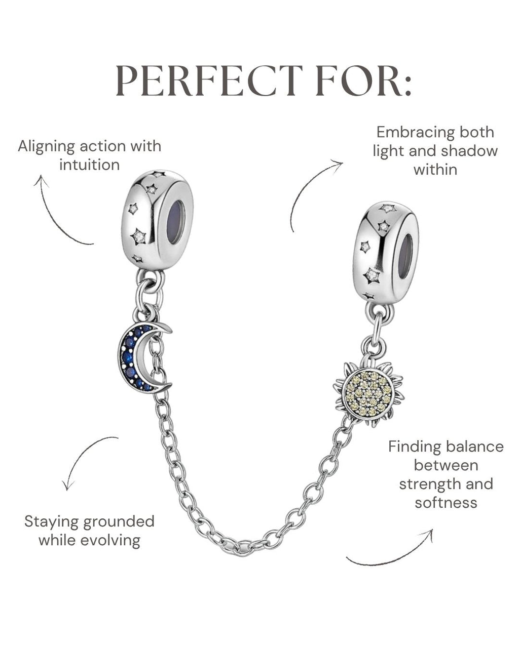 Sun & Moon Chain Charm