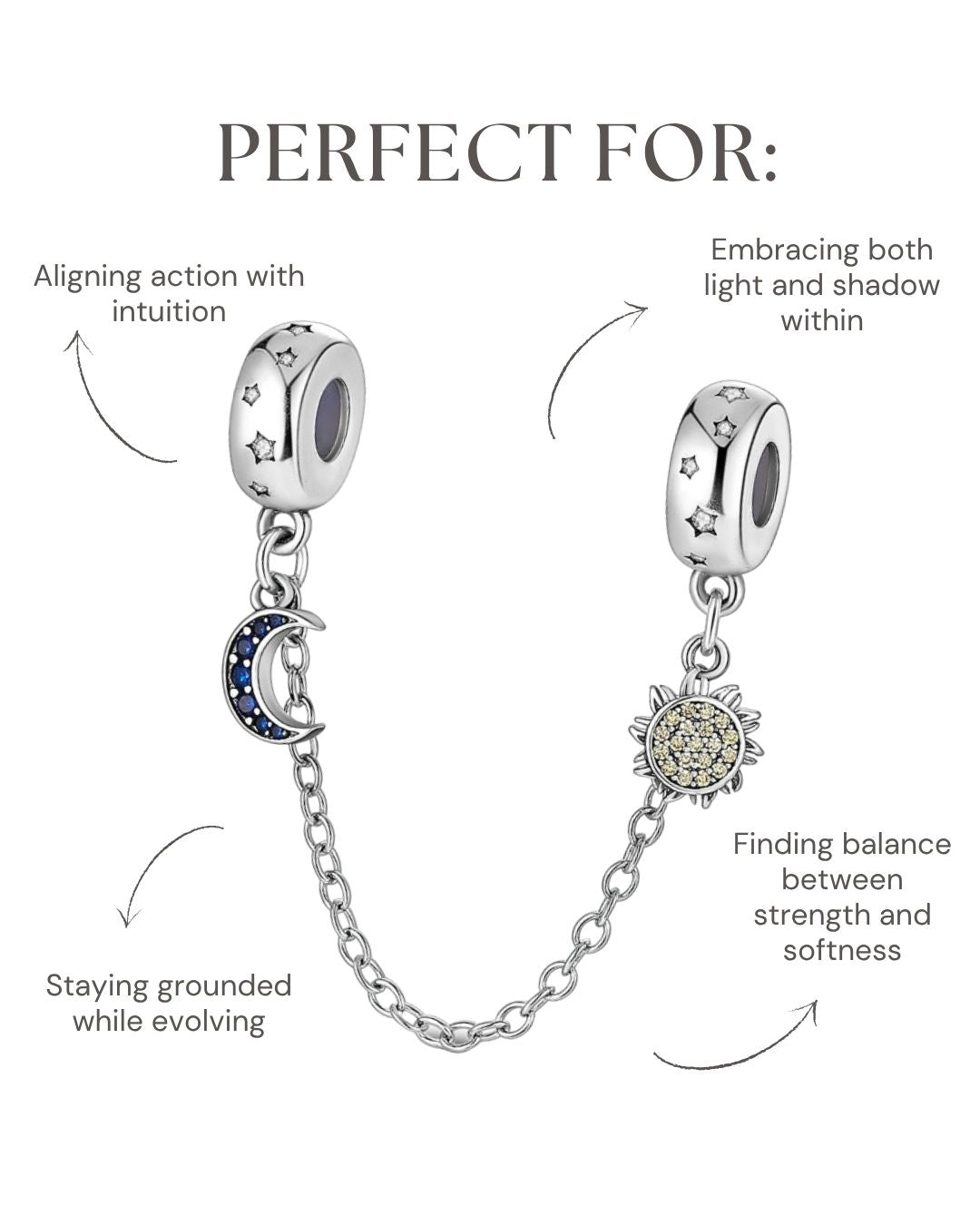 Sun & Moon Chain Charm