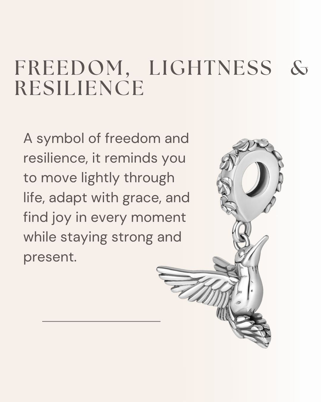 Hummingbird Flight Charm