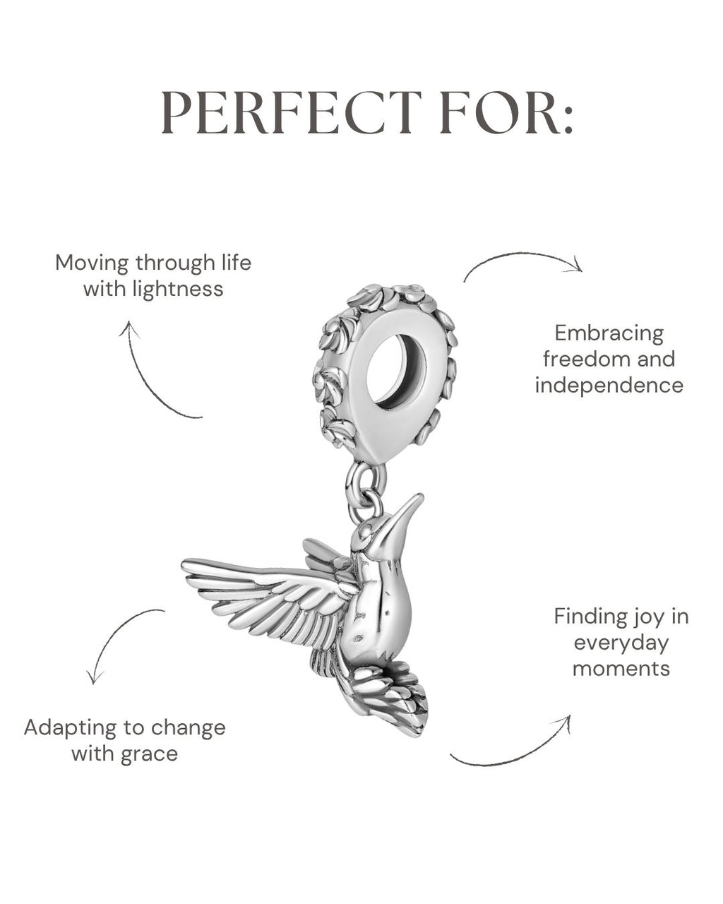 Hummingbird Flight Charm