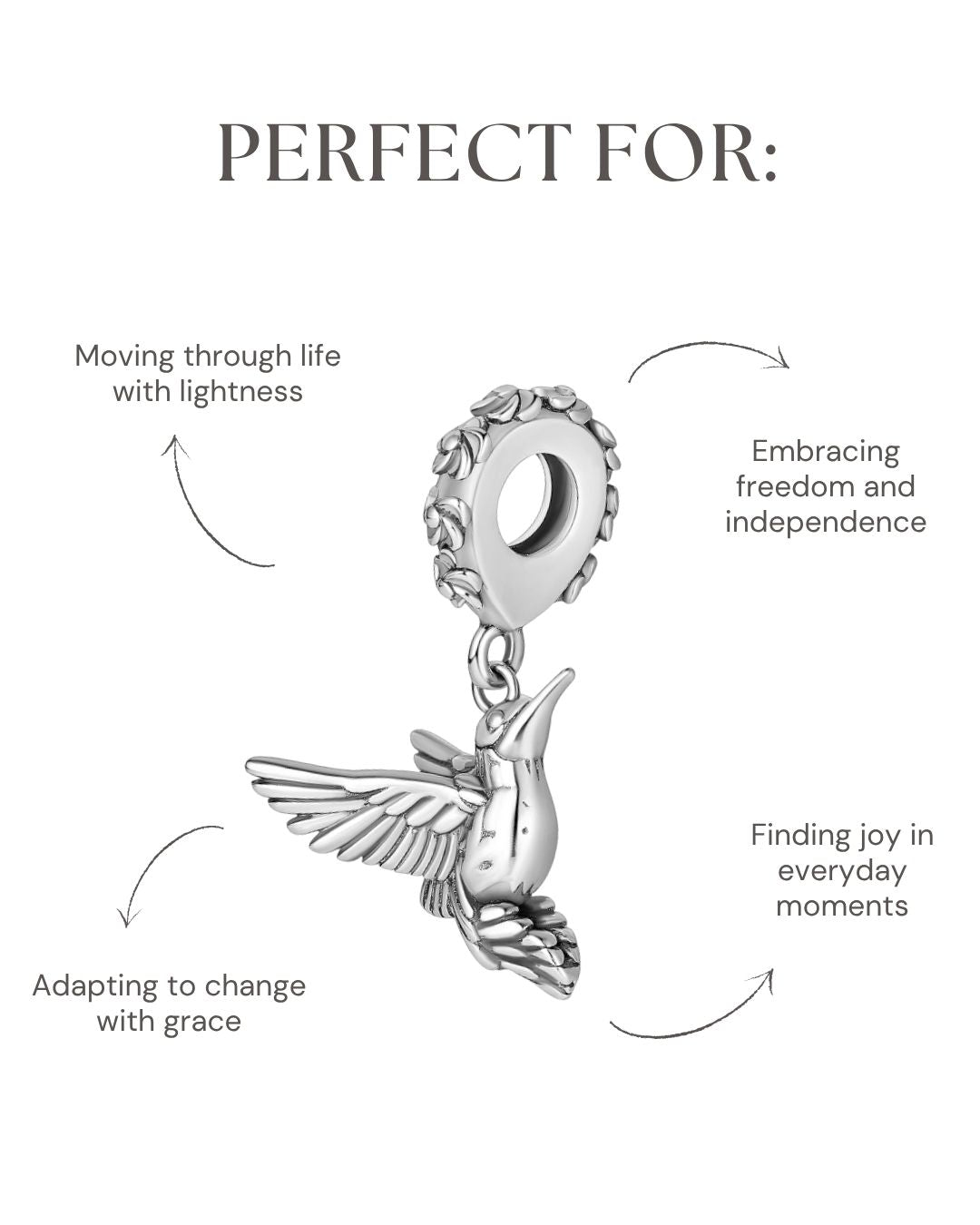 Hummingbird Flight Charm