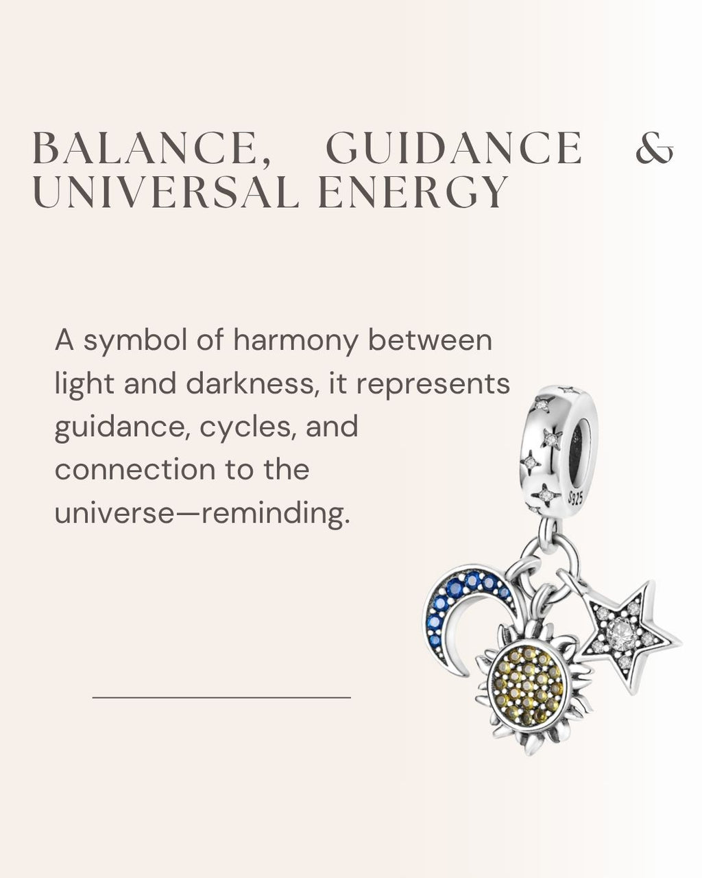Sun Moon & Star Charm