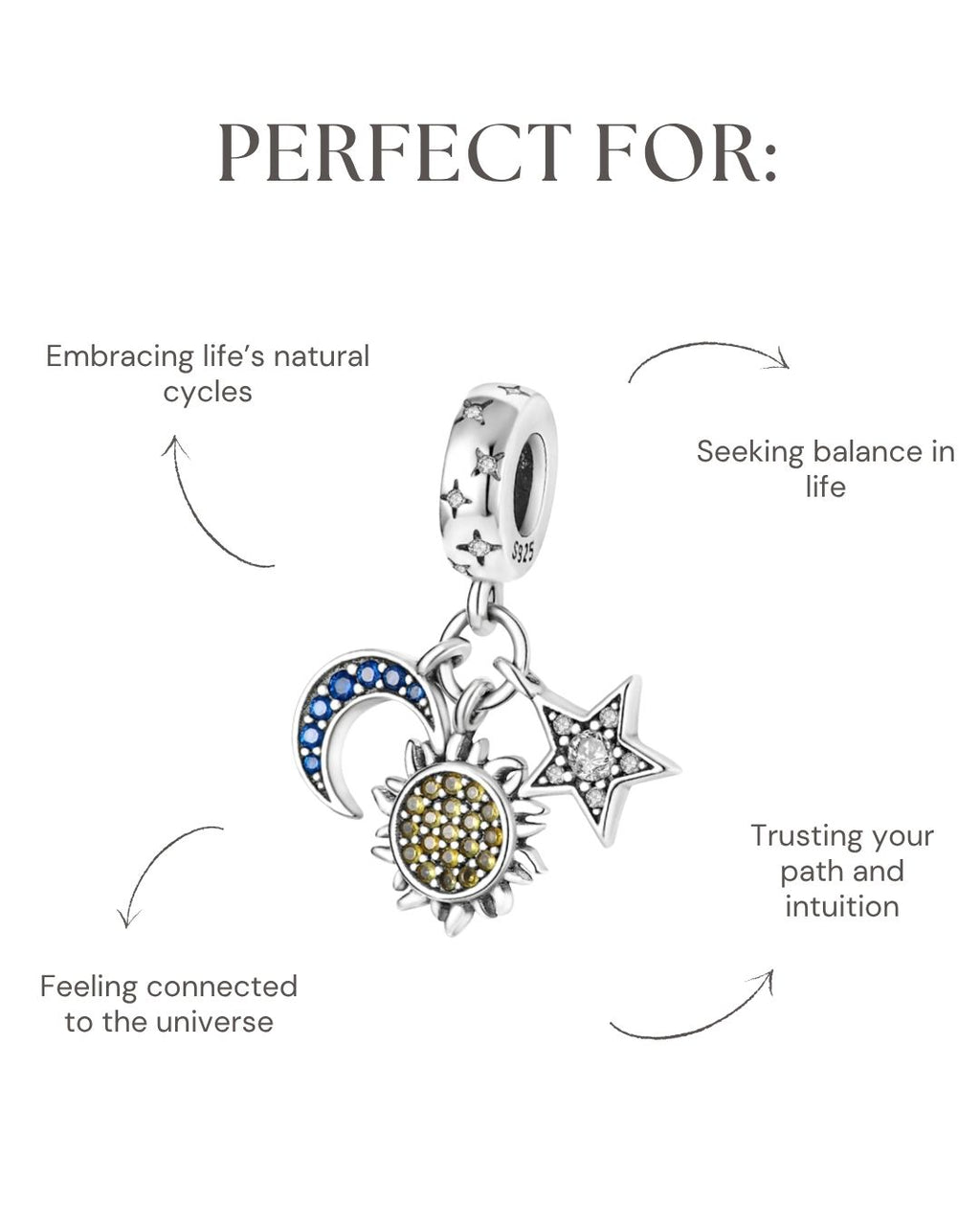 Sun Moon & Star Charm
