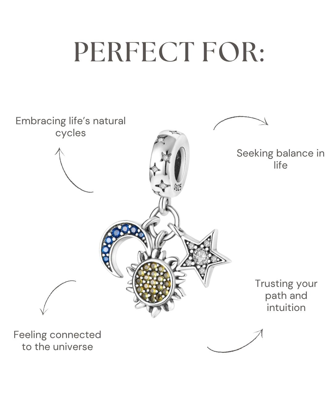 Sun Moon & Star Charm