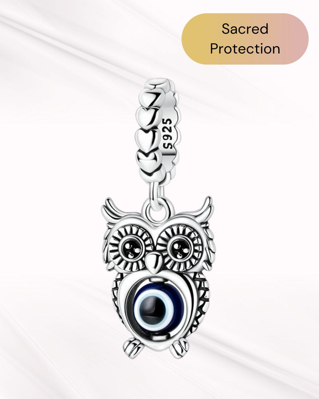 Evil Eye Owl Charm