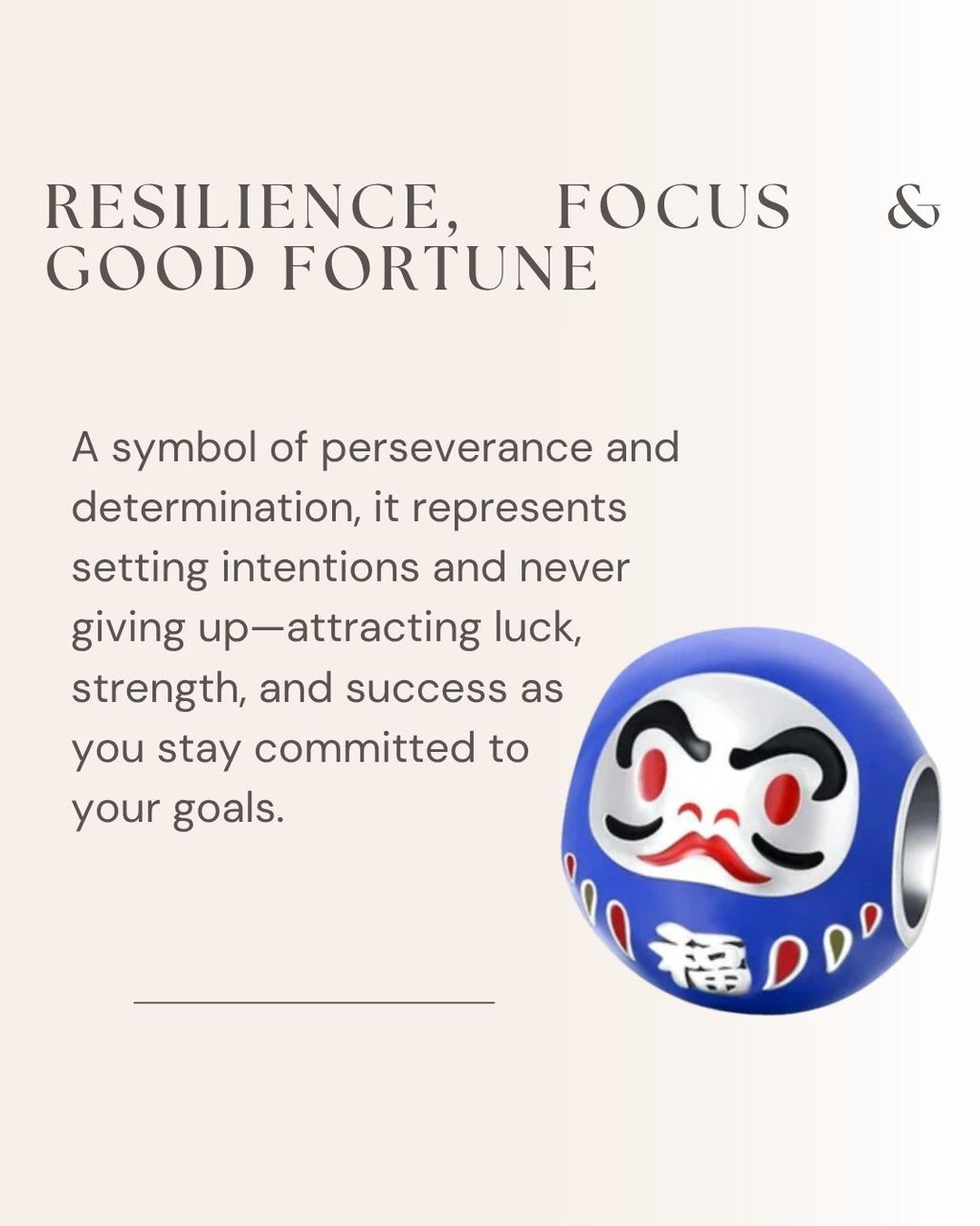 Daruma Fortune Charm
