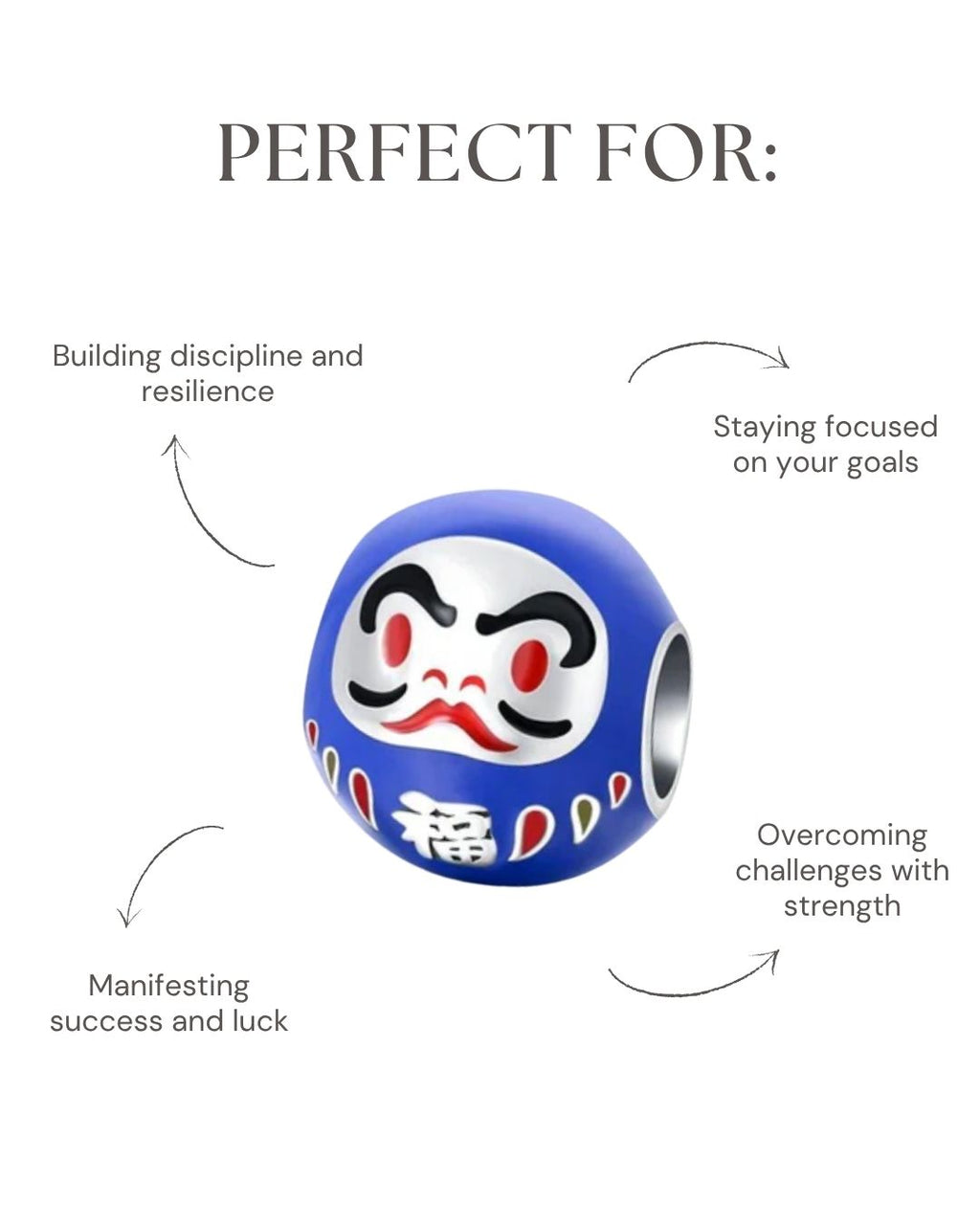Daruma Fortune Charm