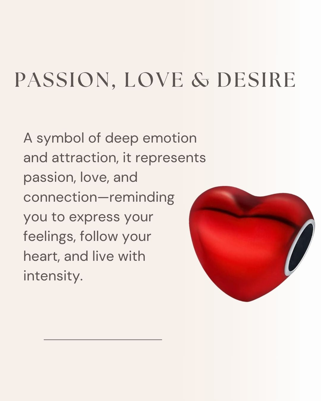 Passion Heart Charm