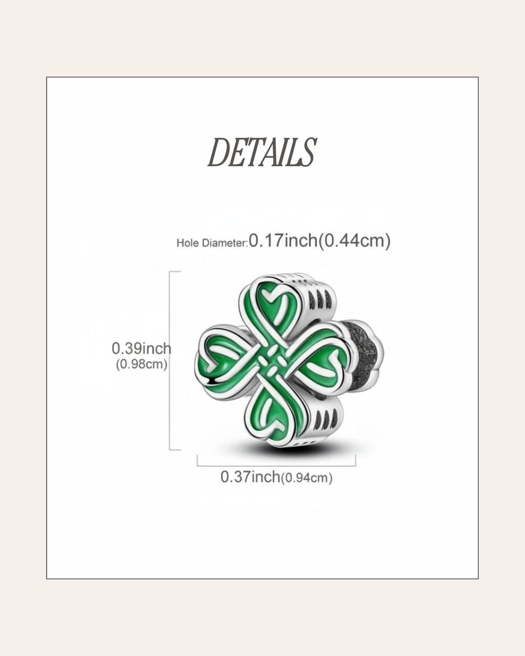 Fortune Trebol Charm