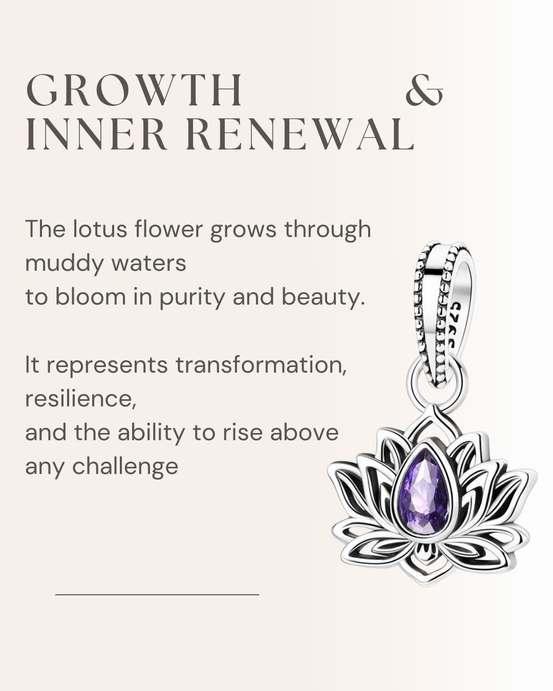 Lotus Transformation Charm