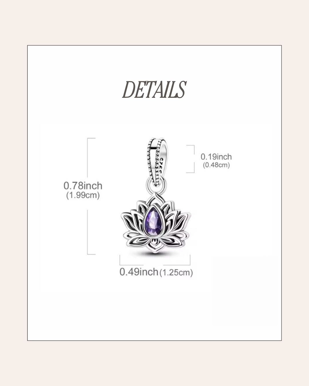 Lotus Transformation Charm