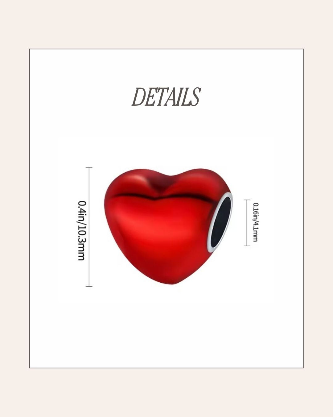 Passion Heart Charm