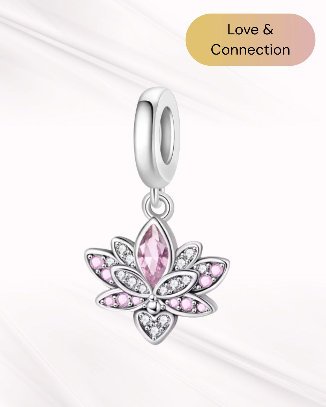 Rose Radiance Lotus Charm