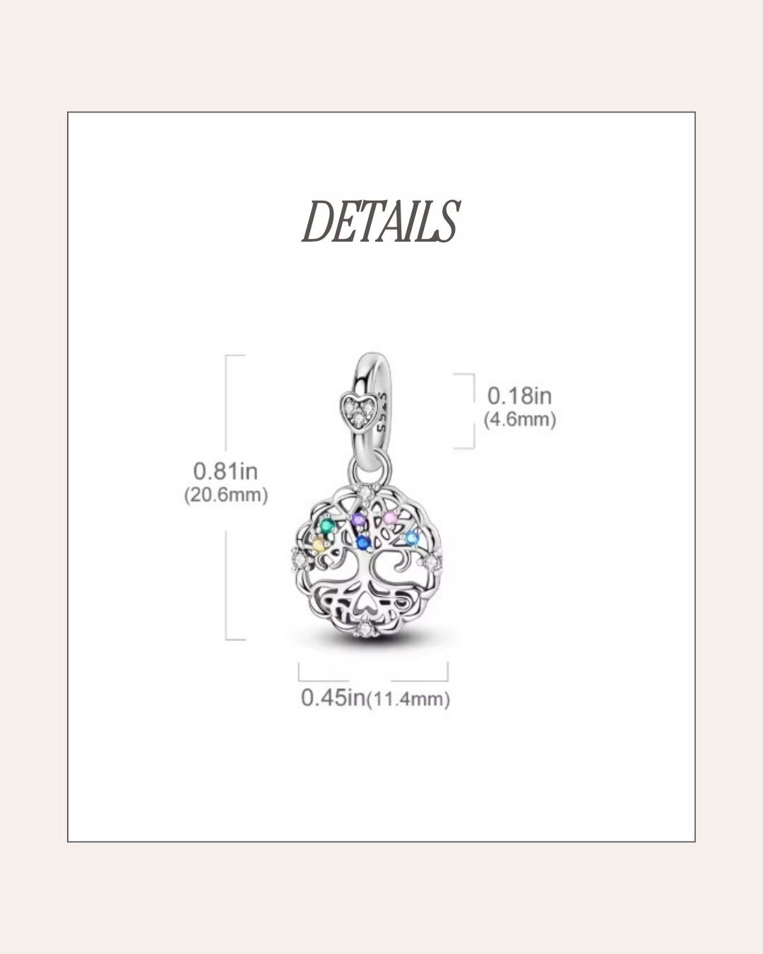 Tree of Blessings Charm