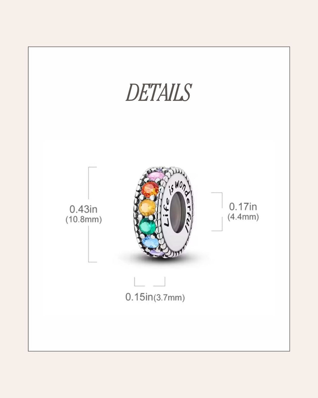 Wonderful Life Charm