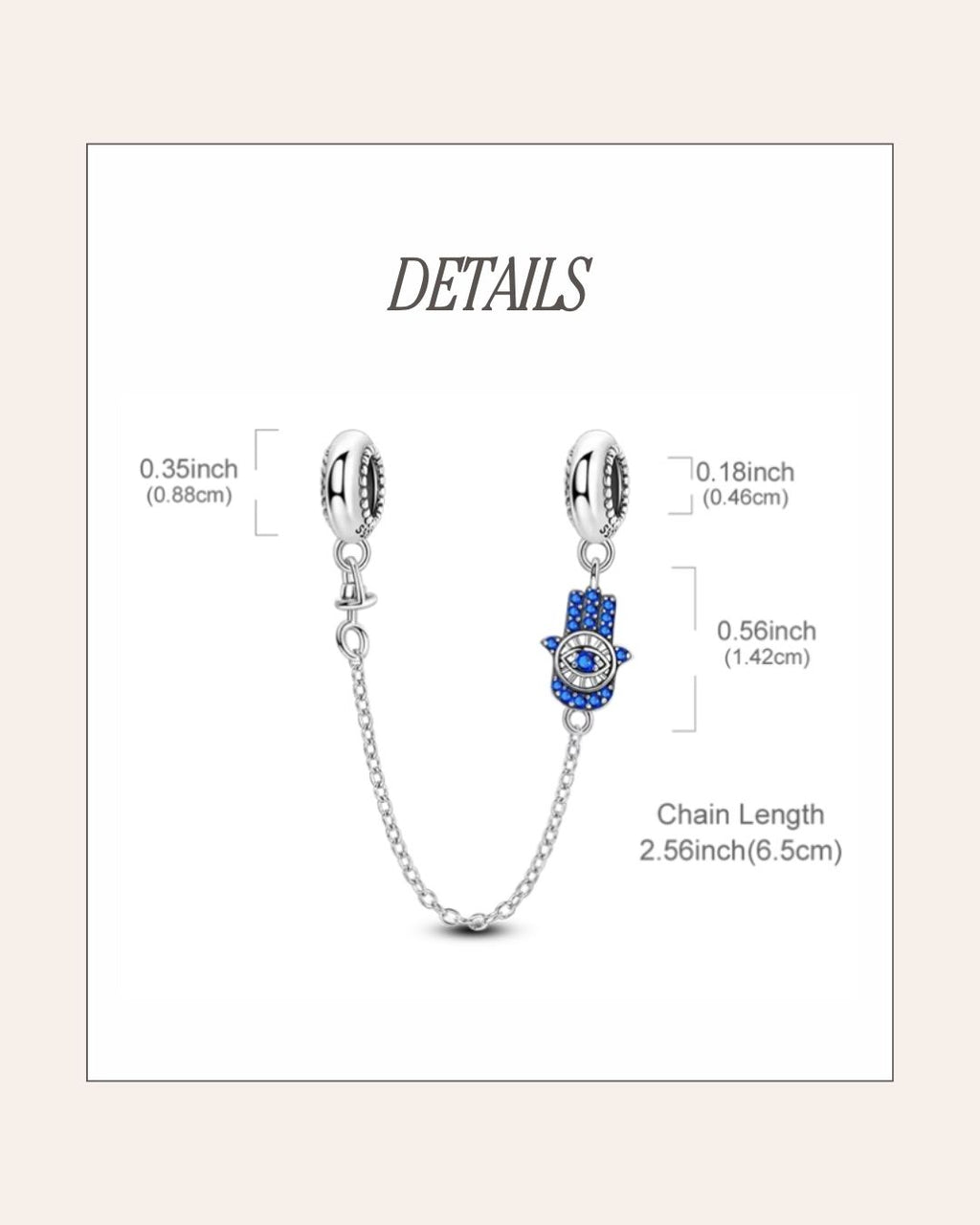 Hamsa Protection Chain Charm