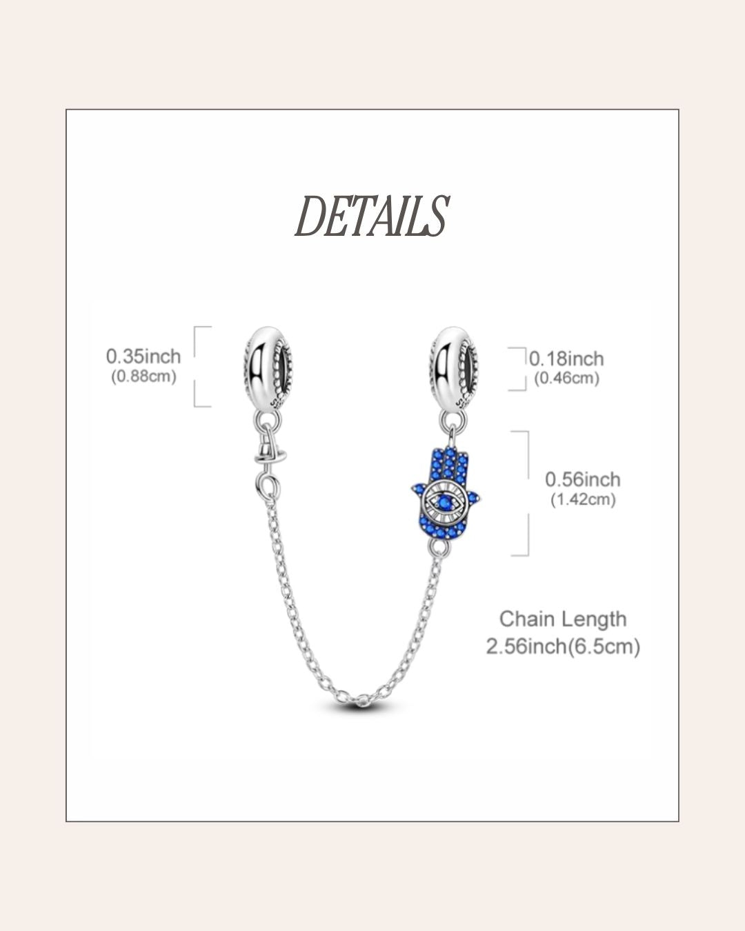 Hamsa Protection Chain Charm