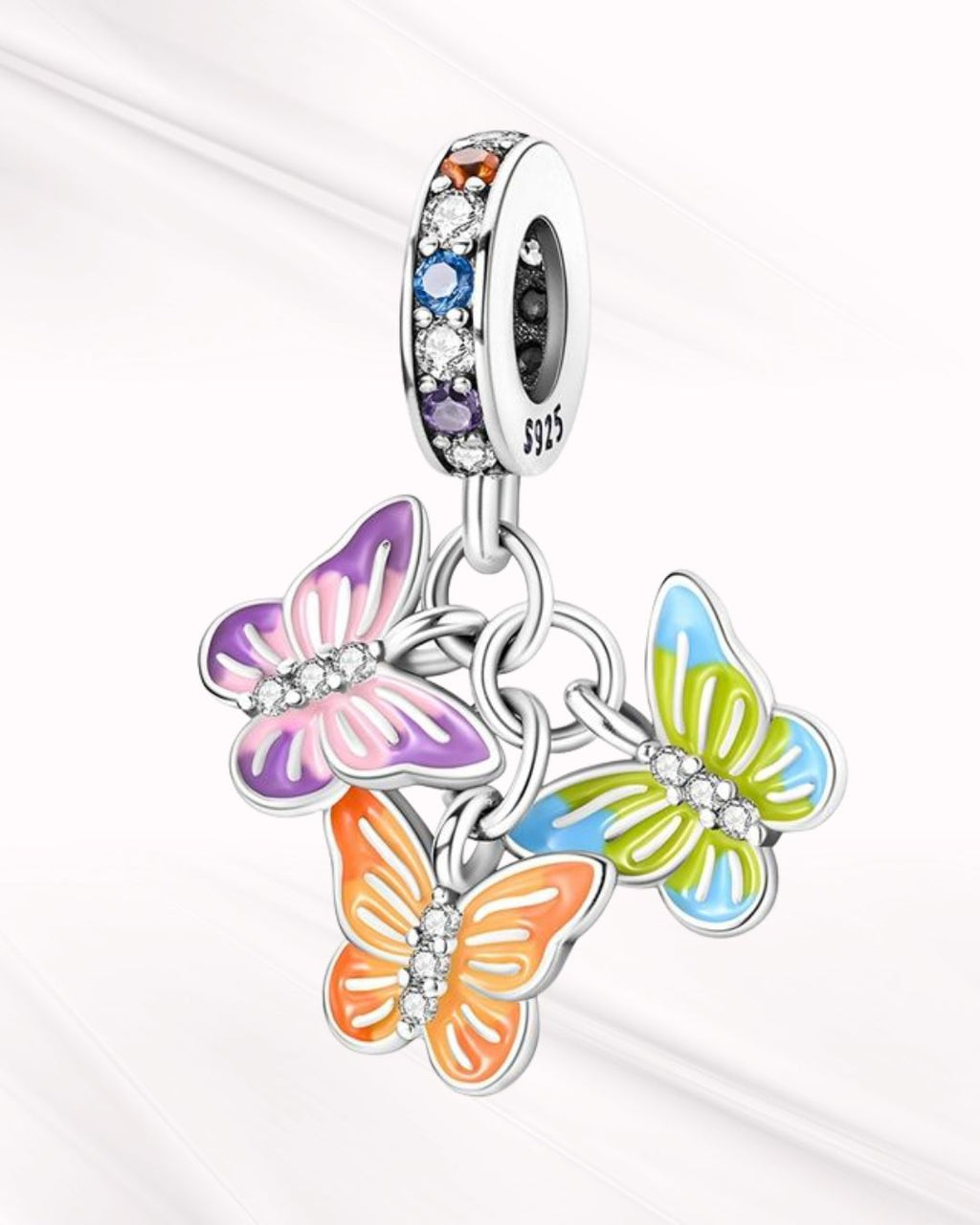 Trinity Butterfly Charm