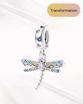 Rainbow Dragonfly Charm