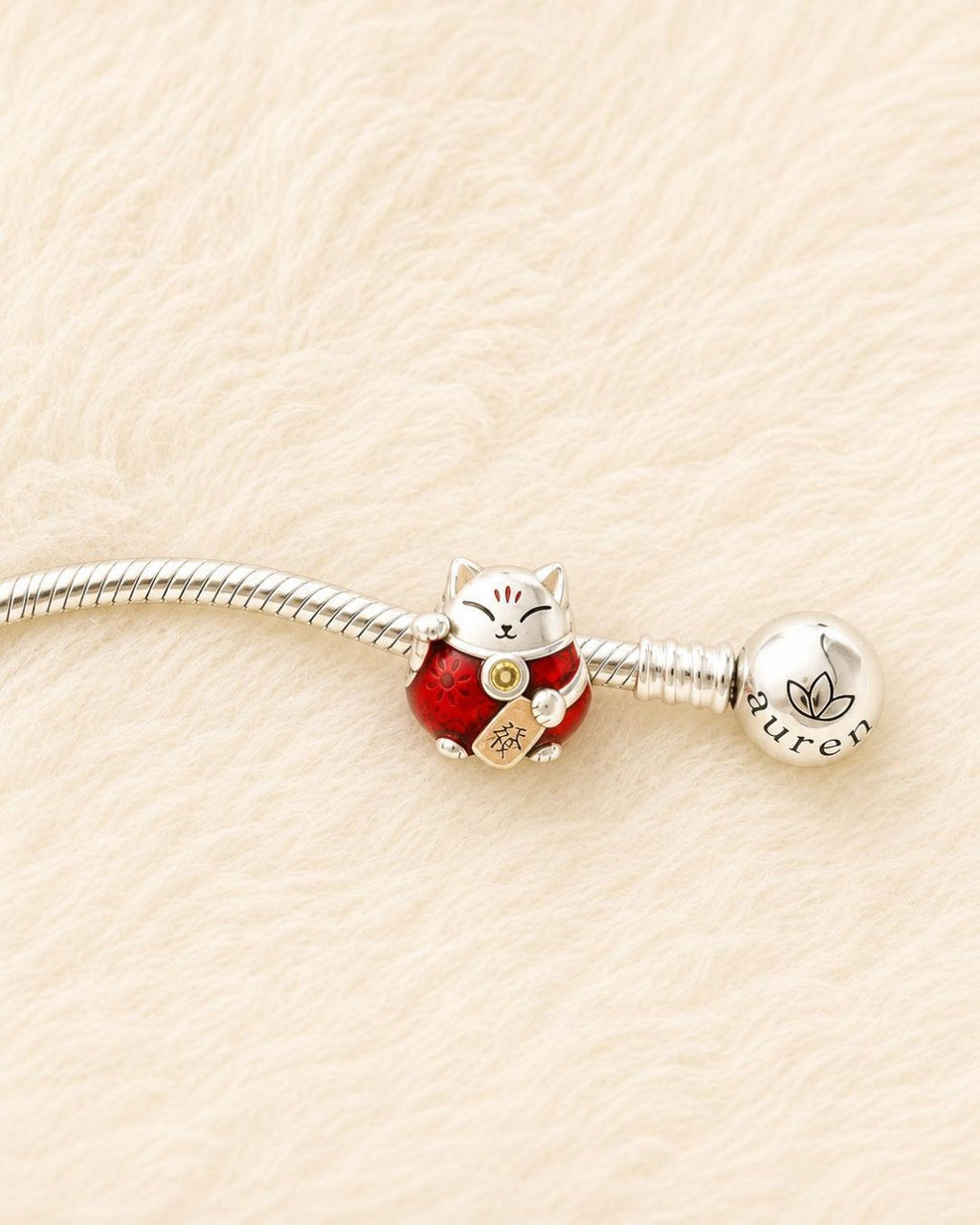 Lucky Fortune Cat Charm