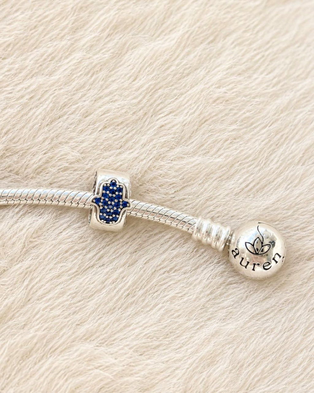 Blue Hamsa Charm