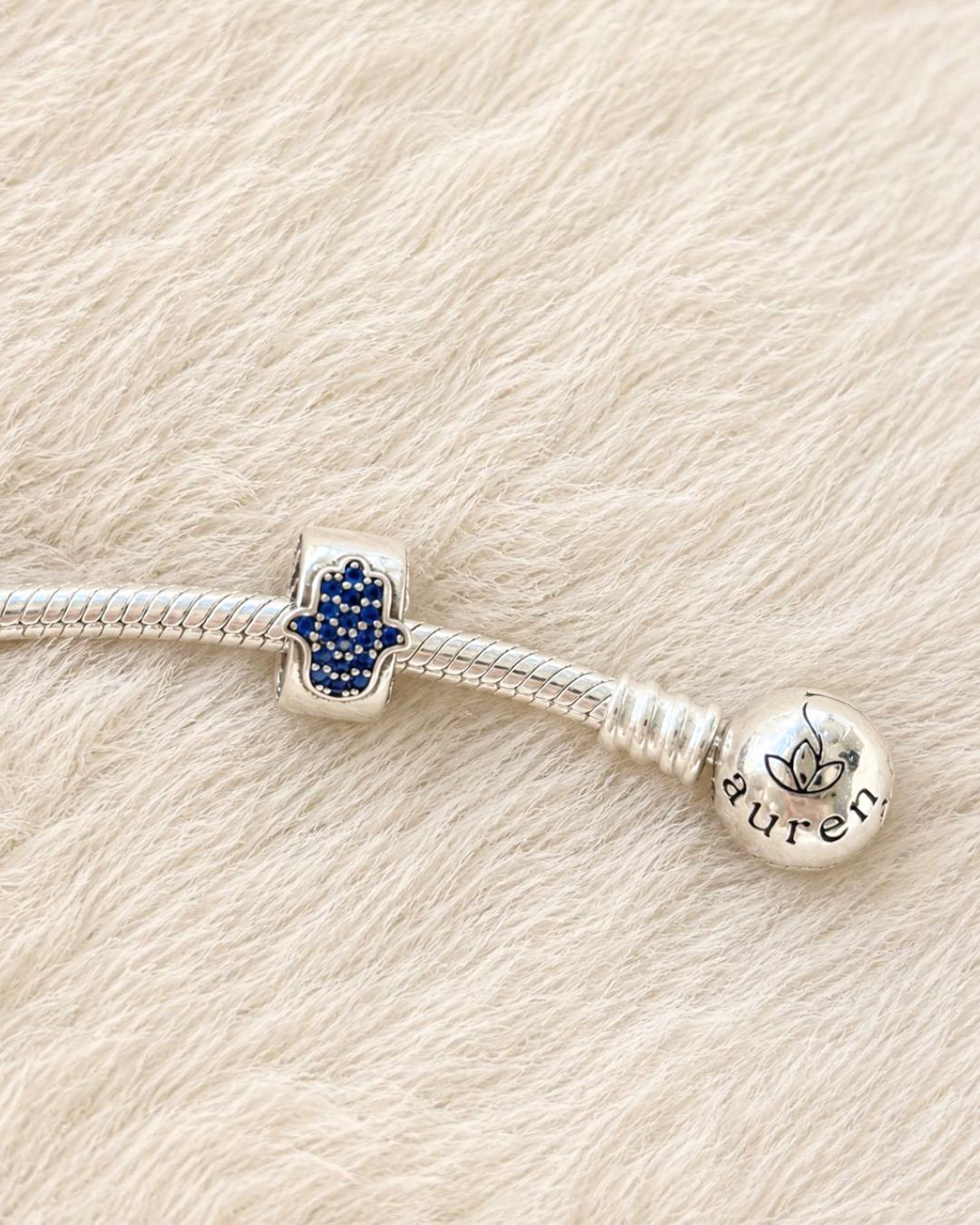 Blue Hamsa Charm