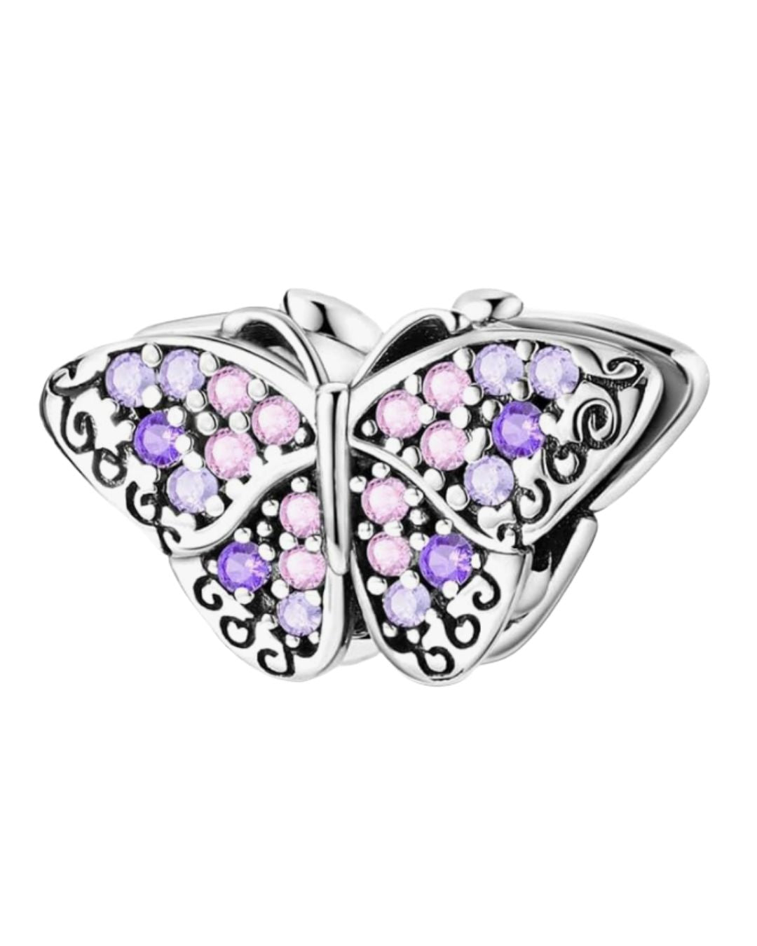 Lavender Butterfly Charm