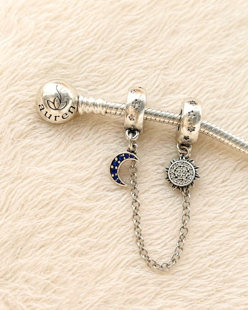 Sun & Moon Chain Charm