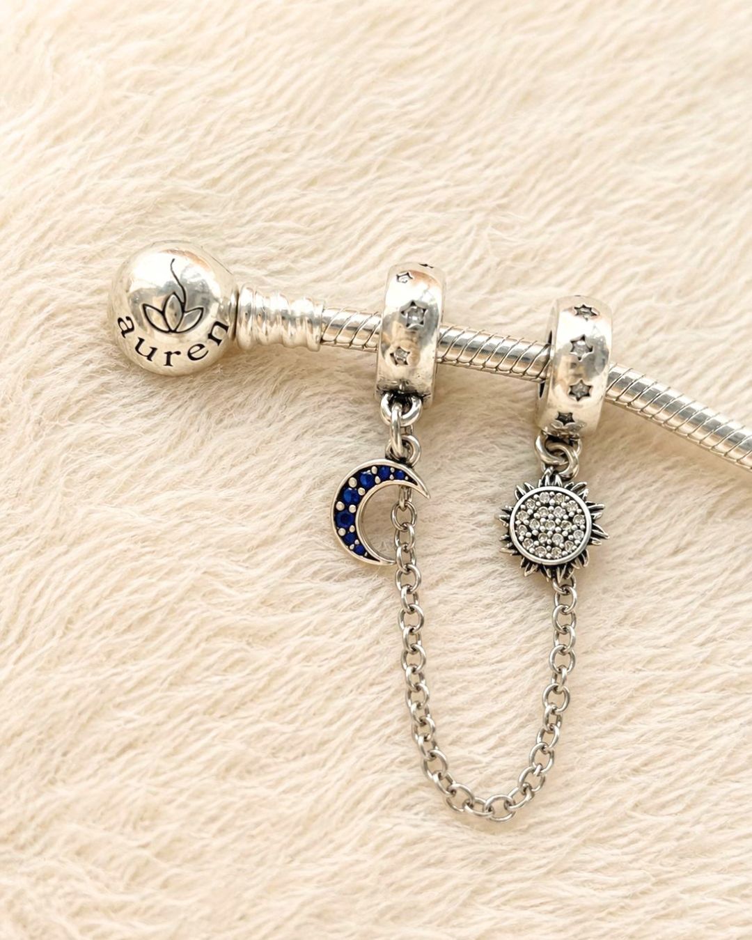 Sun & Moon Chain Charm