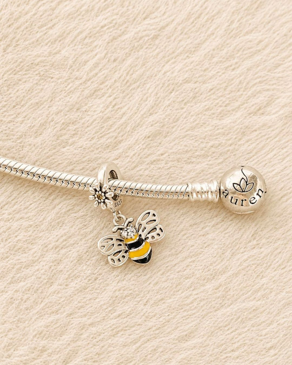 Golden Bee Charm