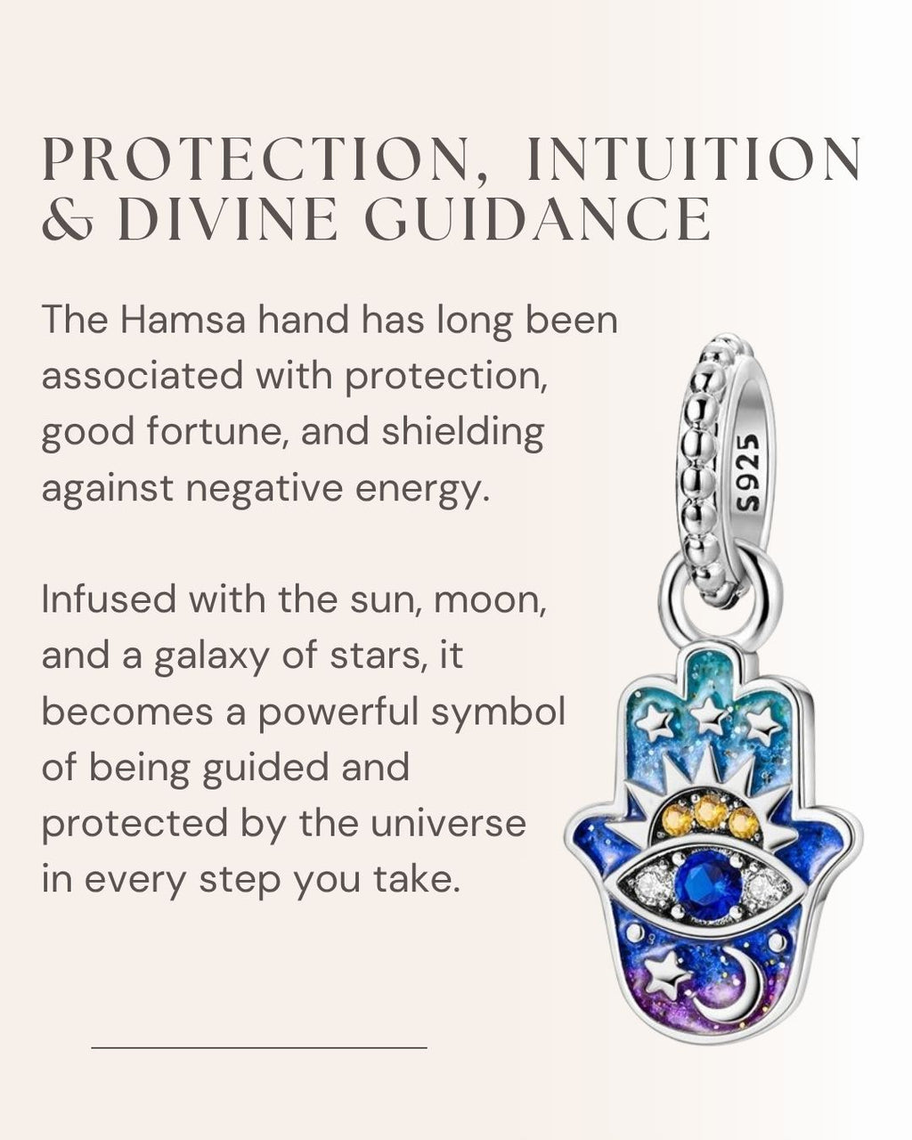 Celestial Hamsa Charm