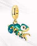 Golden Chameleon Charm