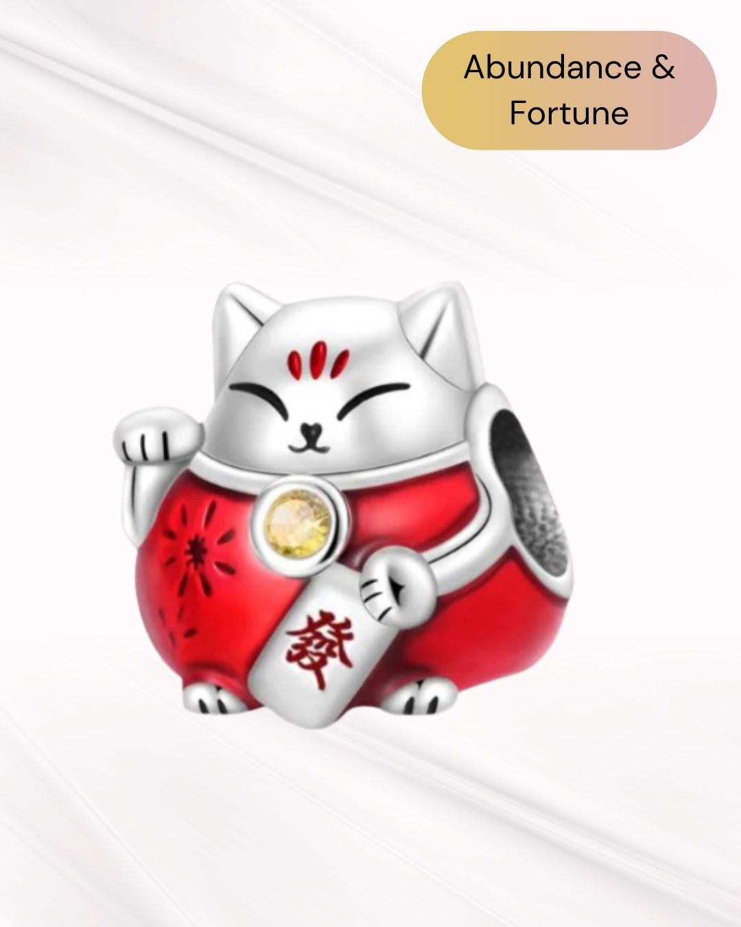 Lucky Fortune Cat Charm
