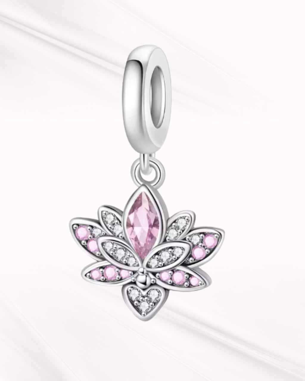 Rose Radiance Lotus Charm
