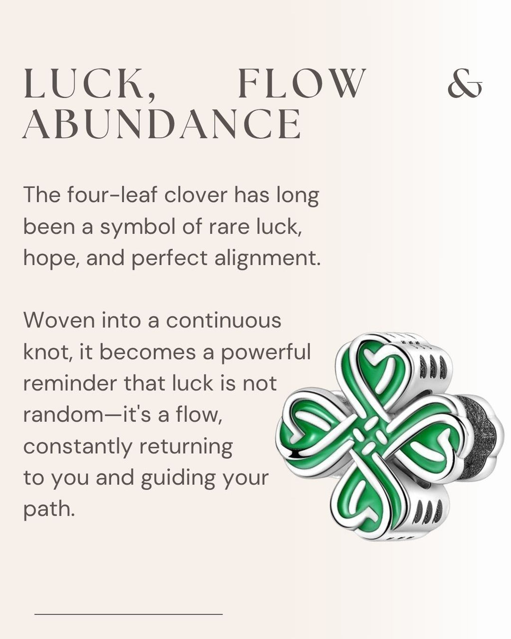 Fortune Trebol Charm