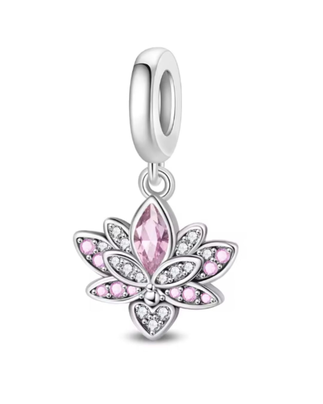 Rose Radiance Lotus Charm