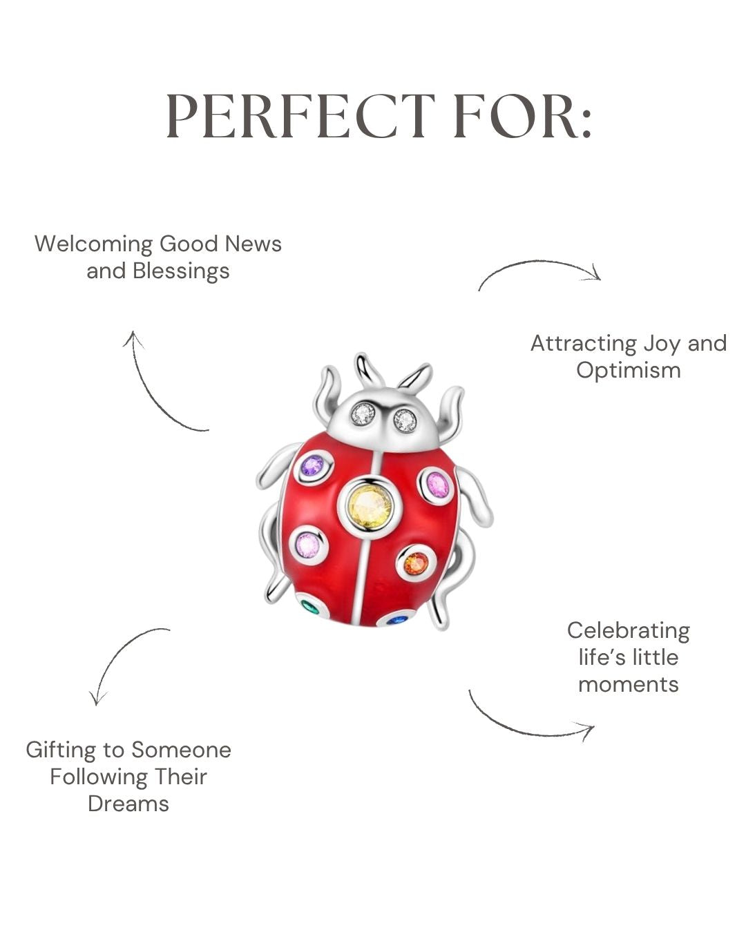 Crimson Ladybug Charm