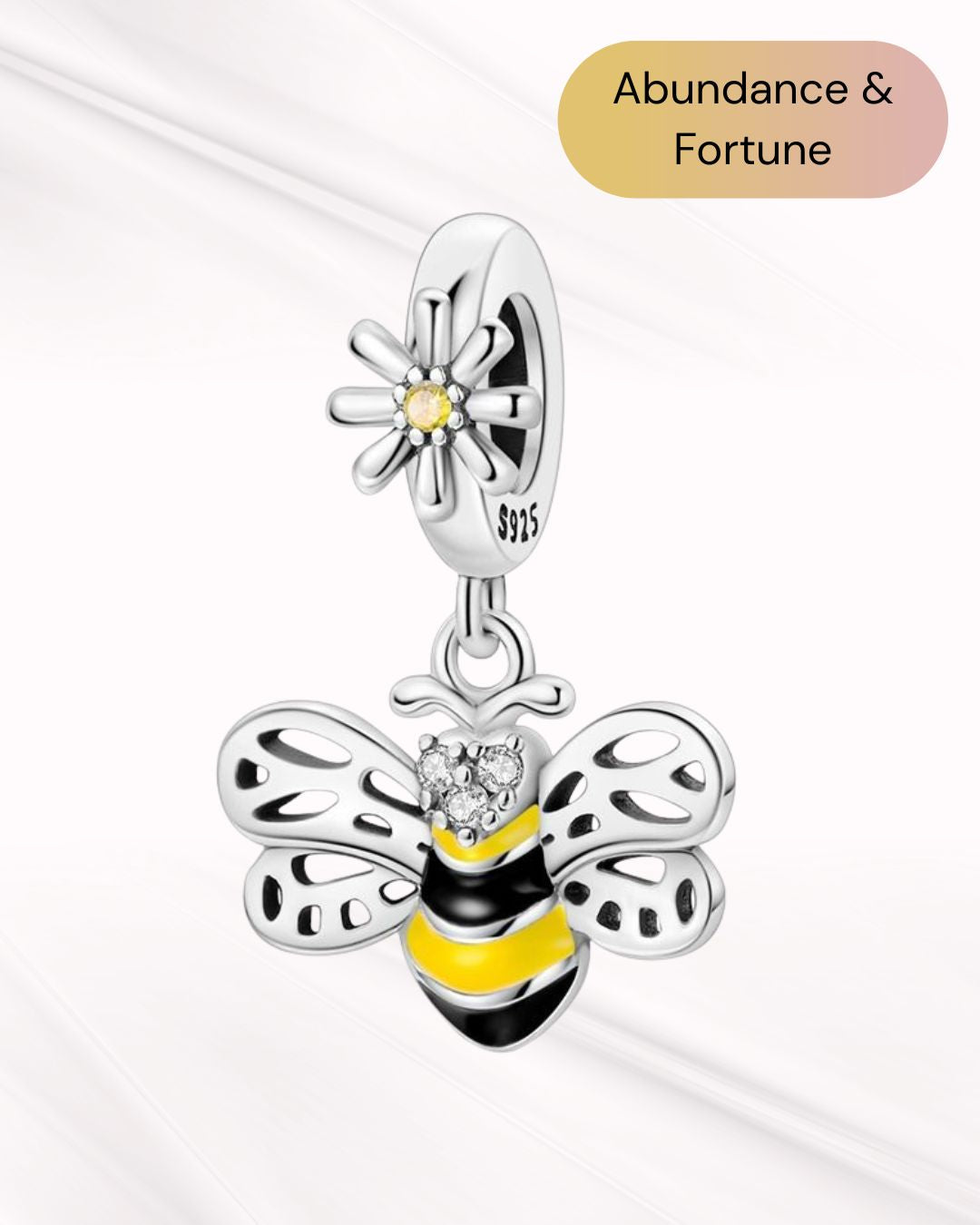 Golden Bee Charm