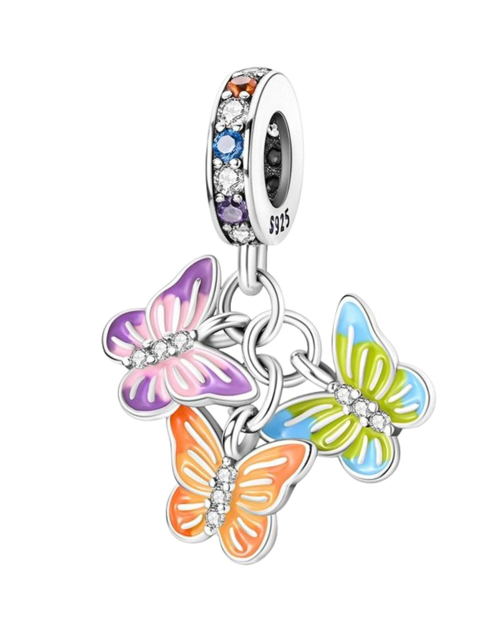 Trinity Butterfly Charm