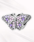 Lavender Butterfly Charm