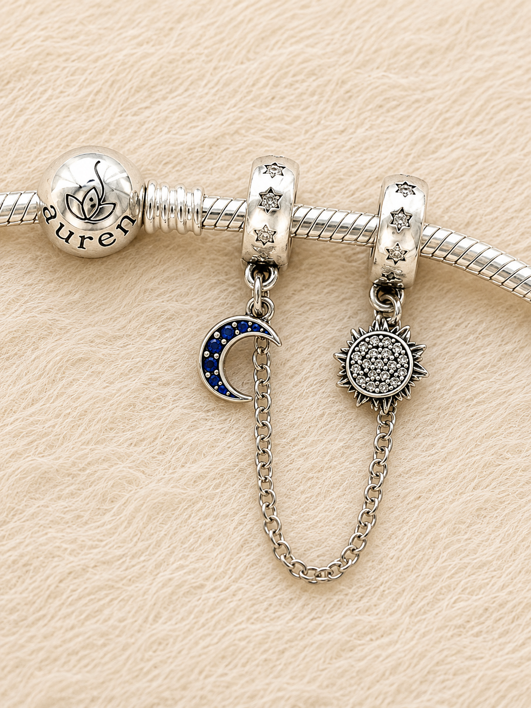Sun & Moon Chain Charm