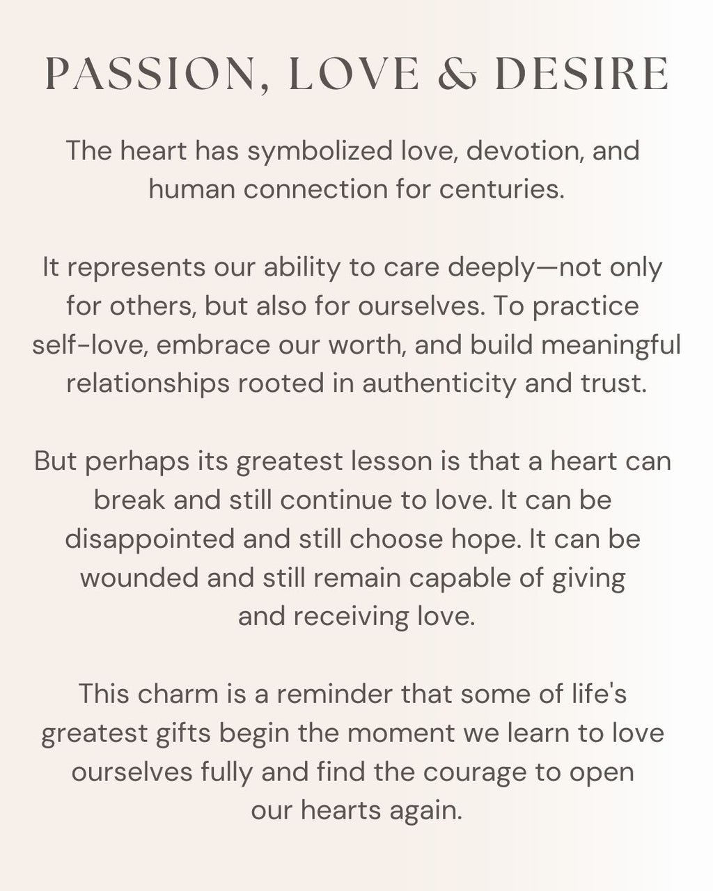 Passion Heart Charm