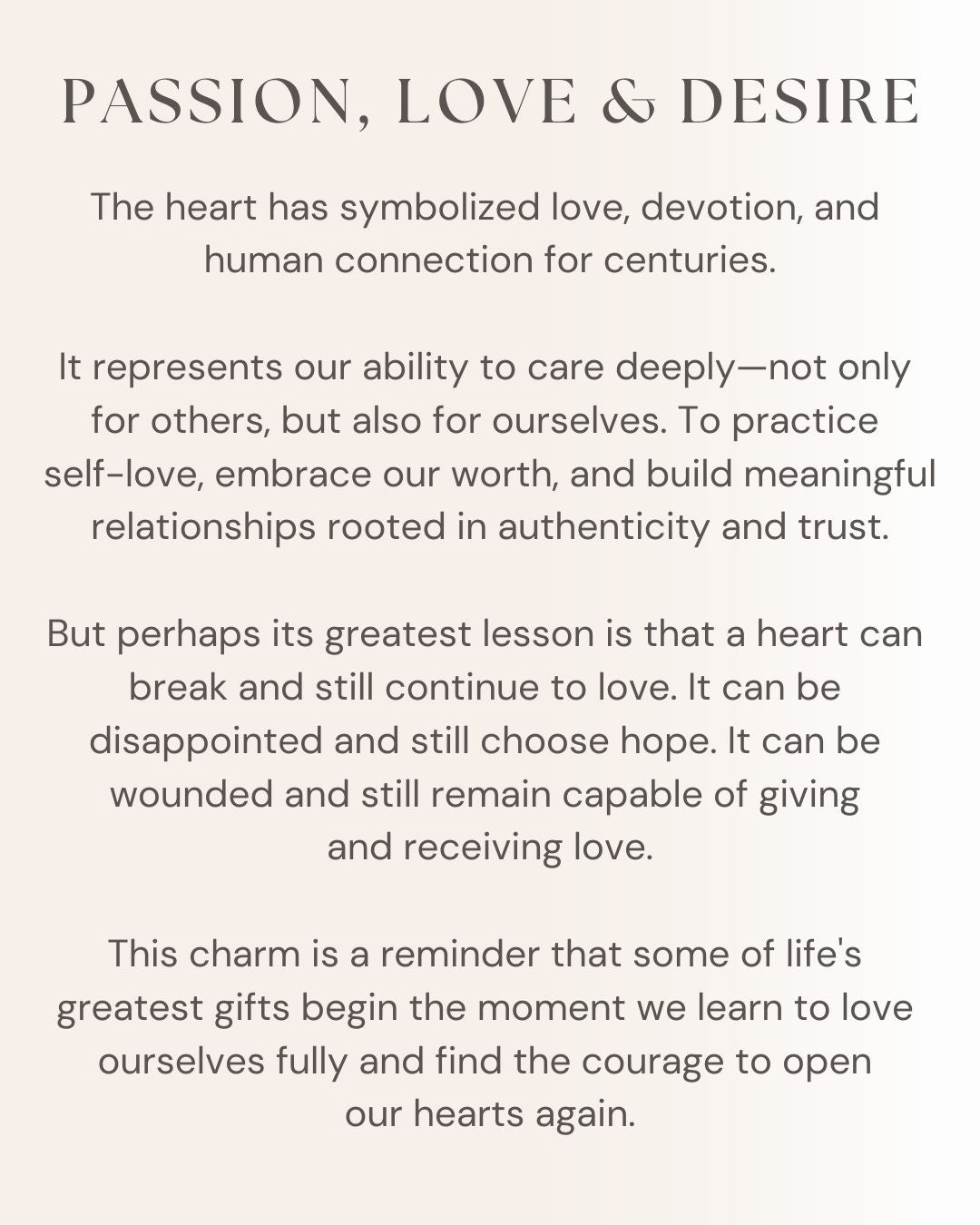 Passion Heart Charm