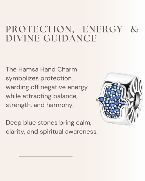 Blue Hamsa Charm