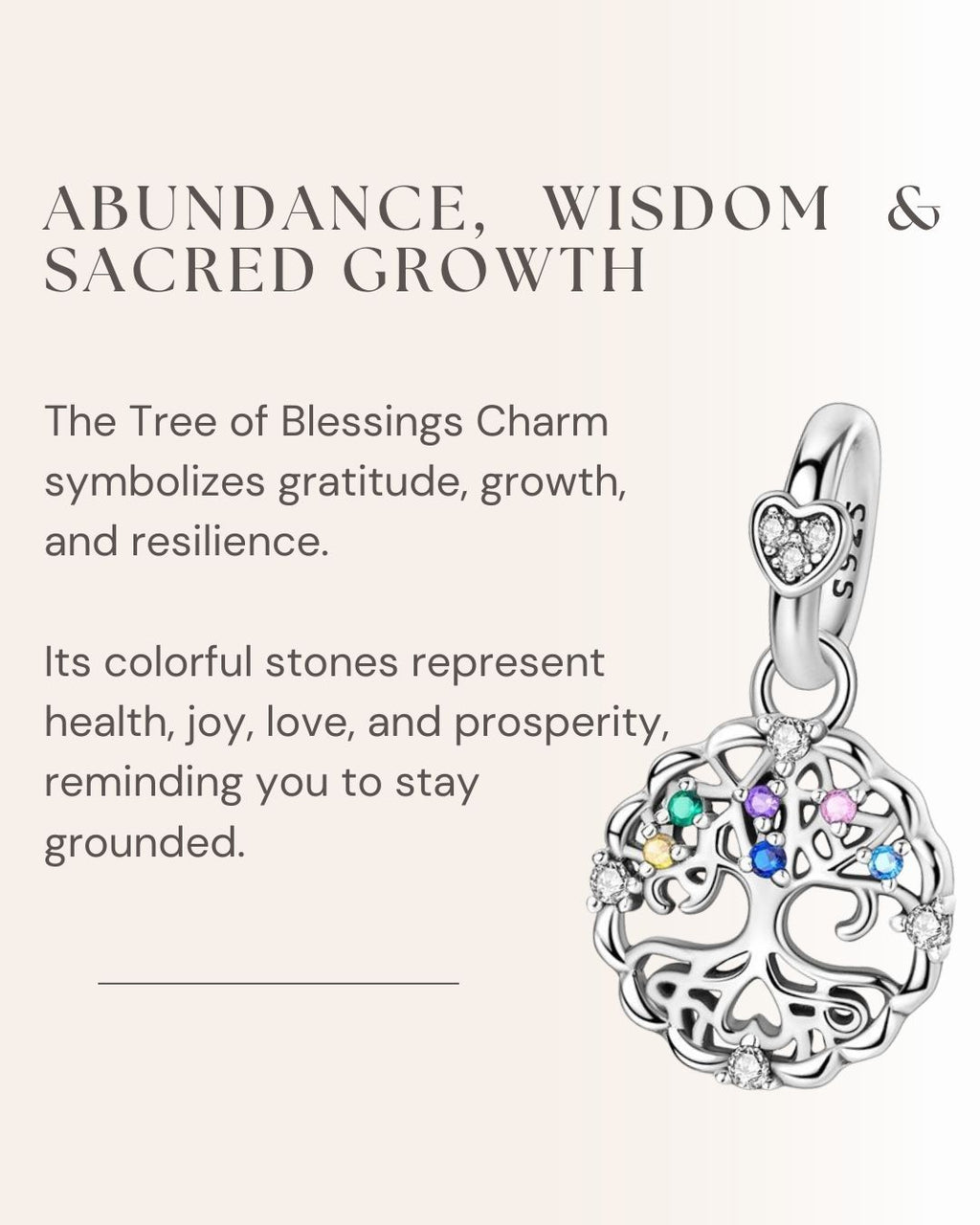 Tree of Blessings Charm