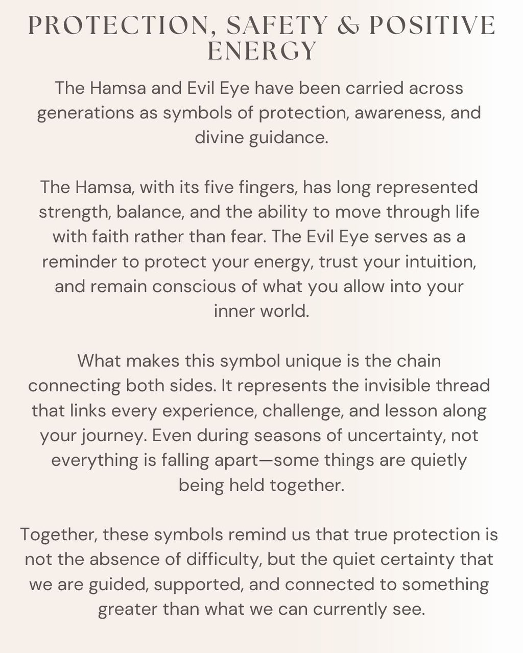Hamsa Protection Chain Charm