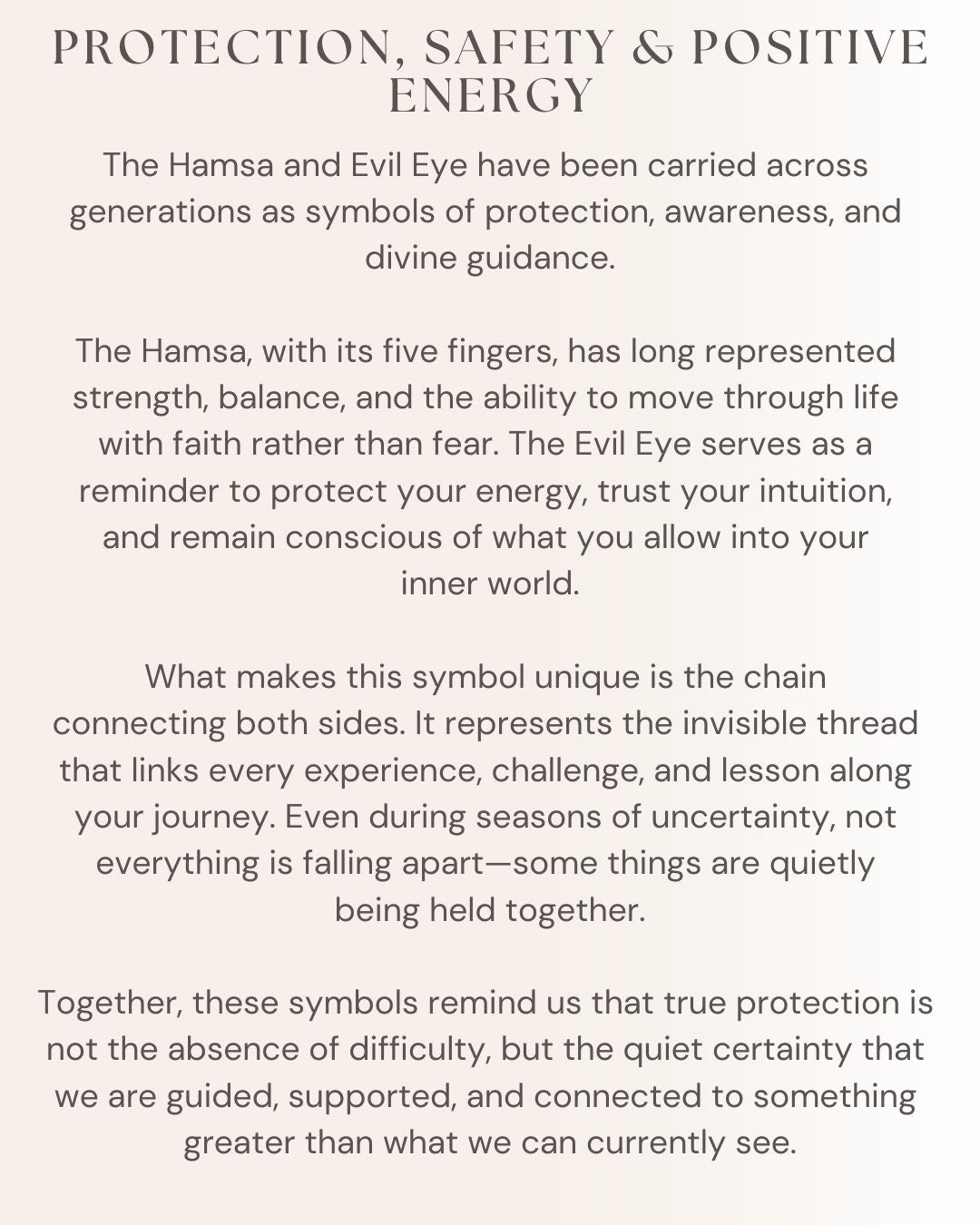 Hamsa Protection Chain Charm