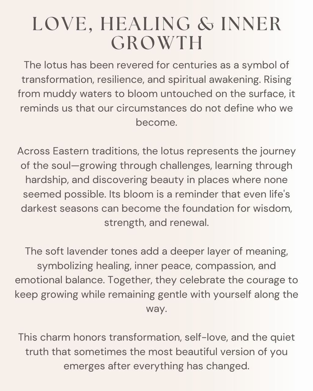 Rose Radiance Lotus Charm