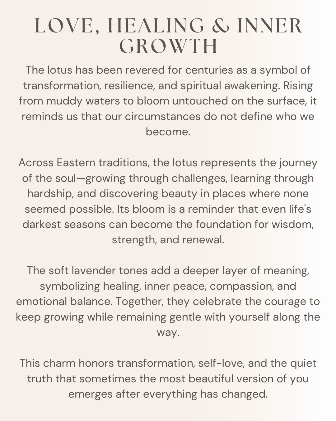 Rose Radiance Lotus Charm